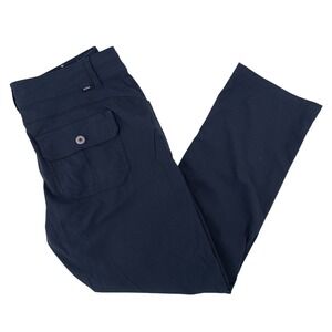 prAna Halle‎ Straight Pant Women's Pants Dark Blue Size 10 SH 33x27 Hiking Gorp